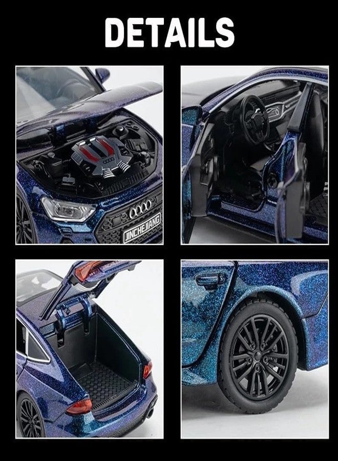 سكاي تيك سيارة أودي RS7 سبورت باك من سكاي تك®، نموذج مصغر بمقياس 1:32، مصنوعة من سبيكة معدنية حصرية، تعمل بتقنية السحب للخلف، مزودة بأبواب قابلة للفتح وموسيقى وإضاءة، أفضل هدية للأطفال. [الألوان متوفرة حسب المخزون] - Image 4